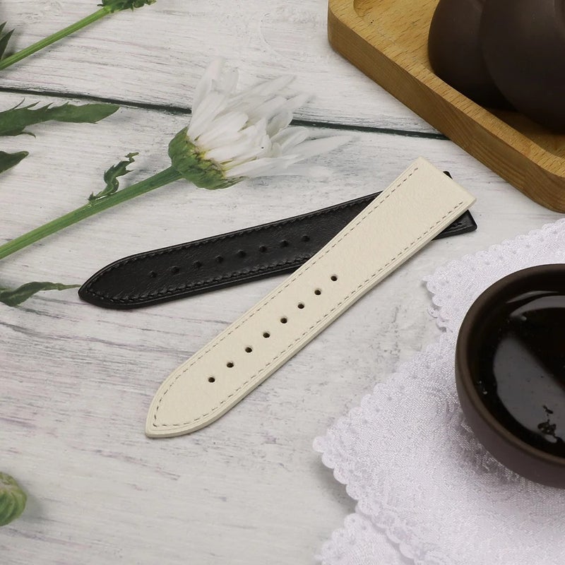 Bluejw 19mm 20mm 21mm 22mm Genuine Leather Watch Strap for Men and Women – Replace the Watch Strap with Premium Universal Leather Bracelet Band for Most Watches - Image 1