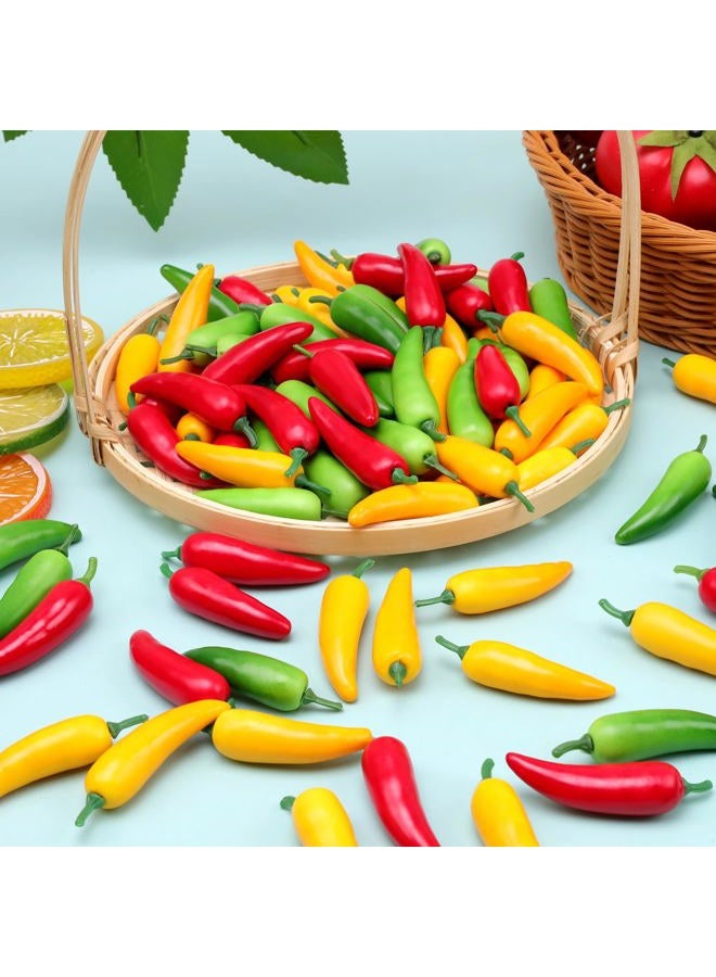 Gresorth 60pcs Artificial MINI Pepper Chili Fake Vegetable Home Kitchen Party Christmas Food Toy Decoration - Image 5
