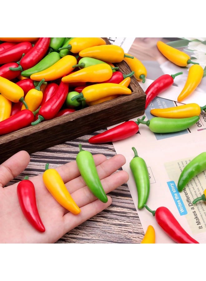 Gresorth 60pcs Artificial MINI Pepper Chili Fake Vegetable Home Kitchen Party Christmas Food Toy Decoration - Image 4