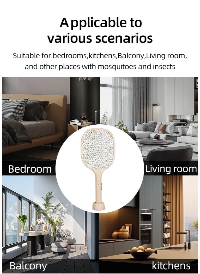 WEIDASI - Mosquito Racket Fly Swatter with UV Light Auto Mode 2 In1 USB Rechargeable Electric Swatter mosquito bat - Image 1