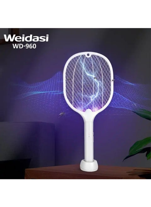 Mosquito Racket Fly Swatter with UV Light Auto Mode 2 In1 USB Rechargeable Electric Swatter mosquito bat