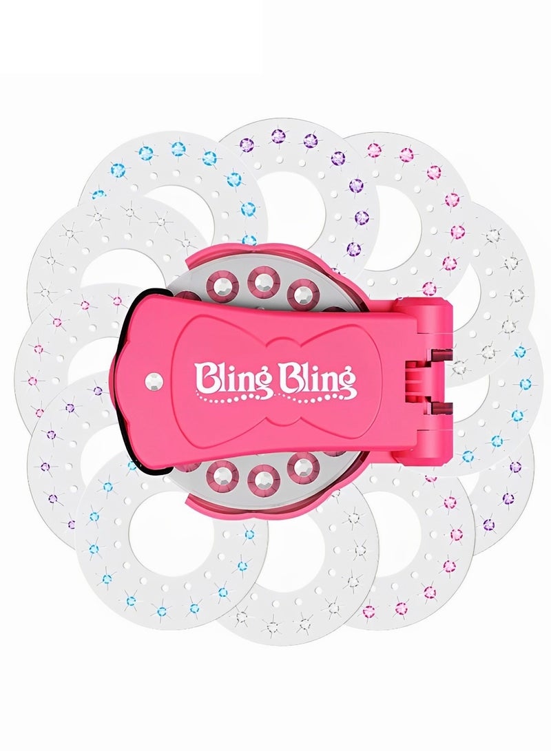 ميكسد مجموعة أدوات تزيين ألعاب مكياج البنات الفاخرة مع أداة تصفيف الشعر و 360 جوهرة ، انقر فوق ملابس الموضة لأي شيء - Image 5