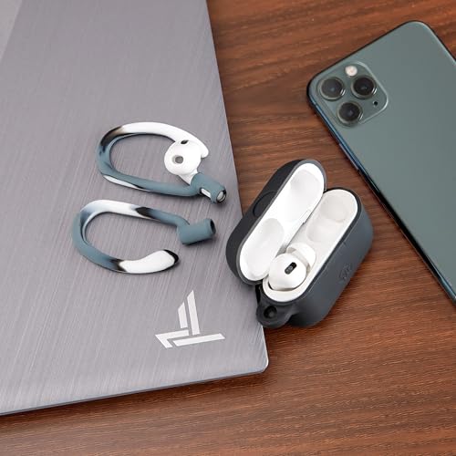 WC HookZ - Patented Upgraded Over Ear Hooks for AirPods Pro 1, 2 & AirPods 1, 2 & 3- Two Size Pairs Included in Package, Unique Left & Right Hook, Made by Wicked Cushions | Mixed Marble - Image 3