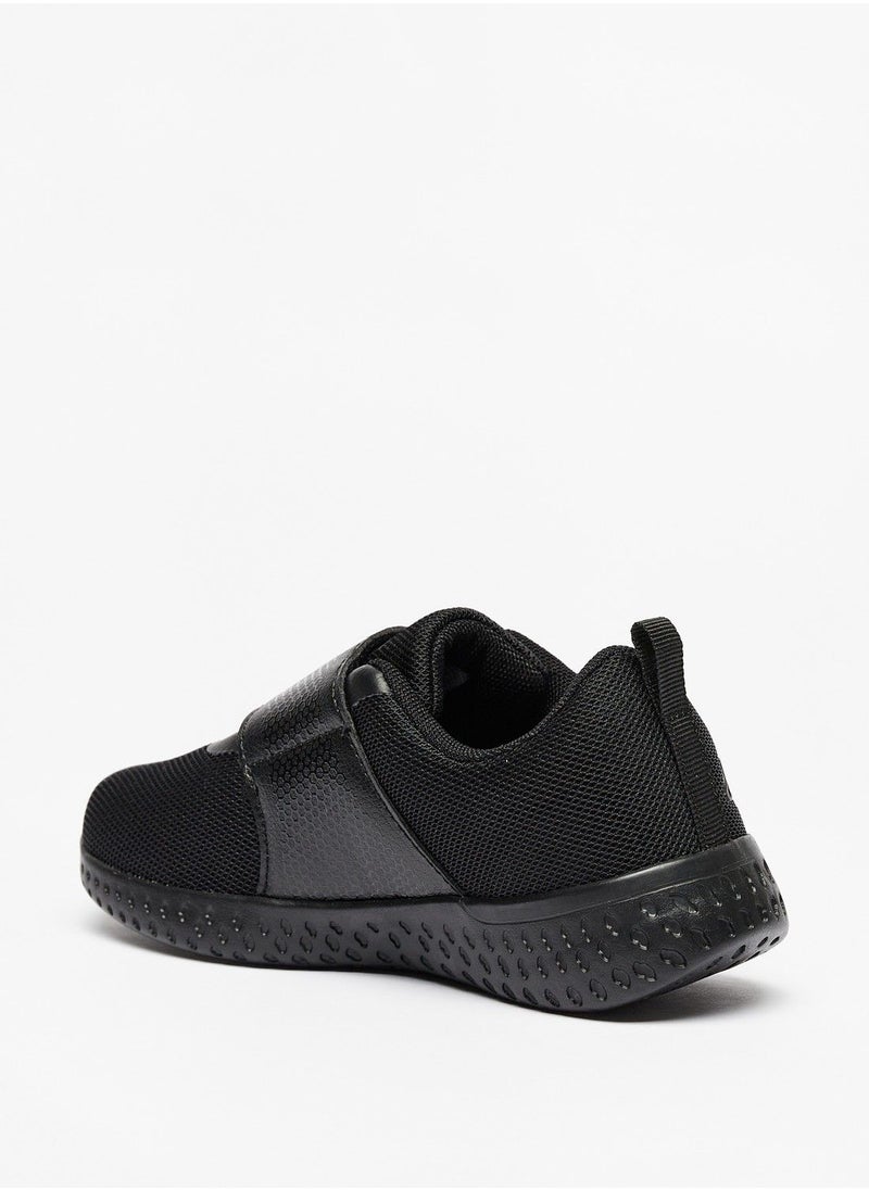 Kappa - Boys Textured Sports Shoes with Hook and Loop Closure - Image 1