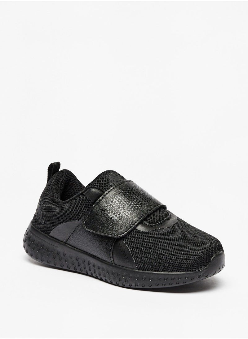 Kappa - Boys Textured Sports Shoes with Hook and Loop Closure - Image 1