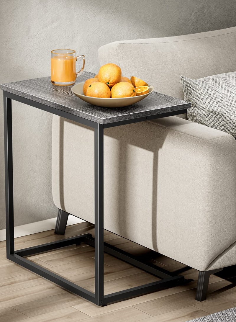 Bukela End Table Living Room, C Shaped End Table 27 inches High, Side Table for Couch Slide Under, C Table Sofa Side End Table，C Table Sofa Side End Table for Living Room  - Image 4