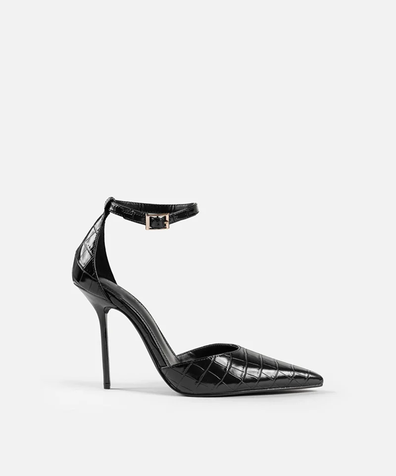 Ipekyol Croc-Effect Heels