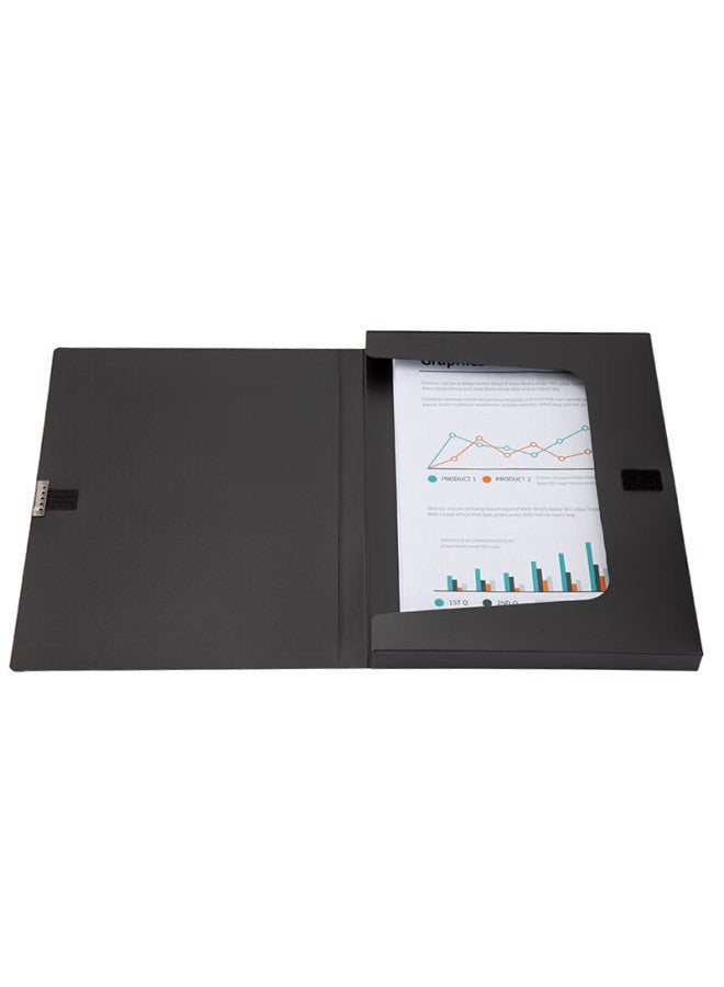 Comix 22Mm File Box, A4 Document Box, Storage Box, Office Supplies, Black, A1242 - Image 3