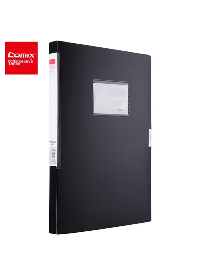 Comix 22Mm File Box, A4 Document Box, Storage Box, Office Supplies, Black, A1242 - Image 1