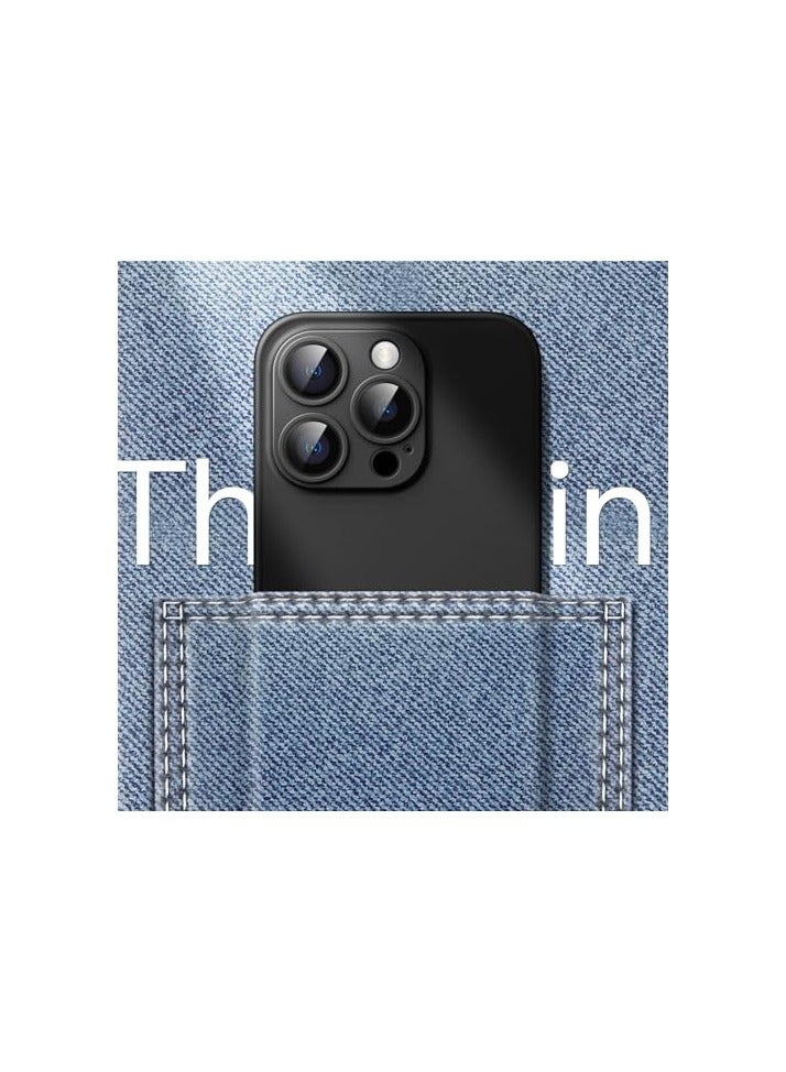 جي تيك حافظة JETech رفيعة للغاية (0.35 مم) لهاتف iPhone 14 Pro مقاس 6.1 بوصة، غطاء عدسة الكاميرا حماية كاملة، حافظة خفيفة الوزن غير لامعة من البولي بروبيلين، تدعم الشحن اللاسلكي (أسود) - Image 5