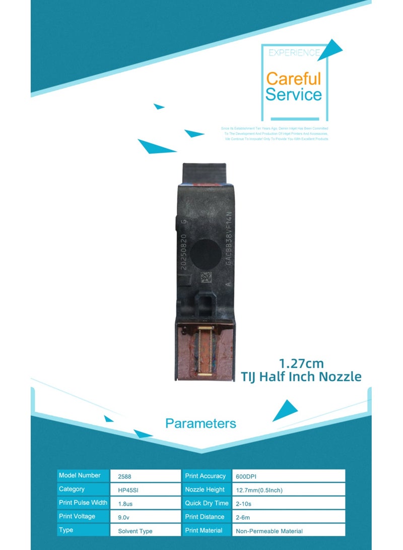 ديمين خرطوشة حبر المذيبات الأصلية سريعة الجفاف 2790K خرطوشة حبر بديلة أصلية قابلة للذوبان في الماء للطابعة النافثة للحبر المحمولة MX3S/D10 (أصفر) - Image 4