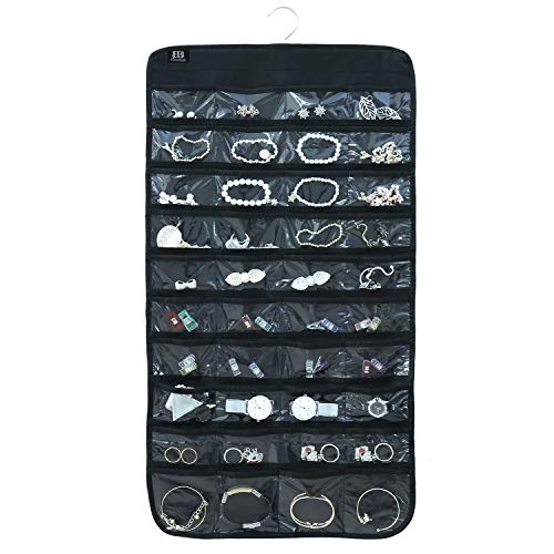 BB Brotrade Hanging Jewelry Organizer,Accessories Organizer,80 Pocket Organizer for Holding Jewelries - Image 1