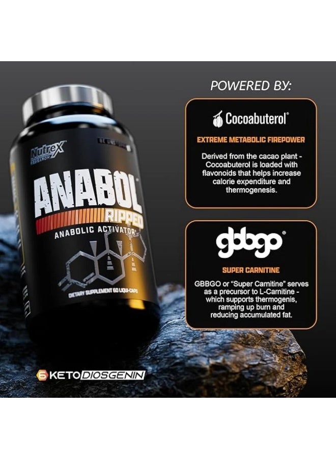 نورتكس ريسيرش كبسولات انابول هاردكور من شركة نوتريكس ريسيرش 60 كبسولة - Image 4