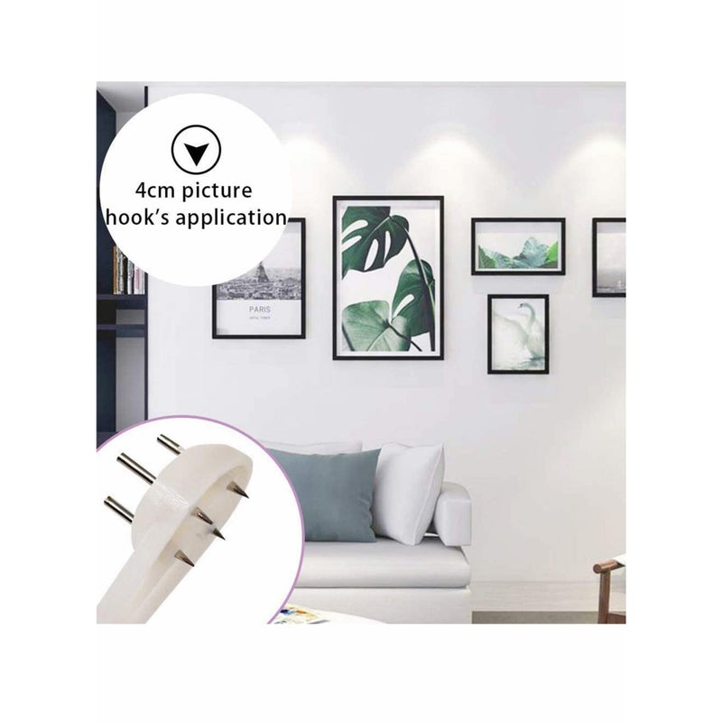 SOLARAE Picture Hangers for Hardwall Concrete Wall Hanging Photo Frames Drywall Hook Art Painting Display Hangers Clock Wedding Photos Hanging Hardware Kit for Home Office - Image 4