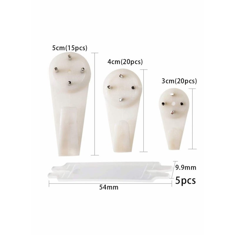 SOLARAE Picture Hangers for Hardwall Concrete Wall Hanging Photo Frames Drywall Hook Art Painting Display Hangers Clock Wedding Photos Hanging Hardware Kit for Home Office - Image 2