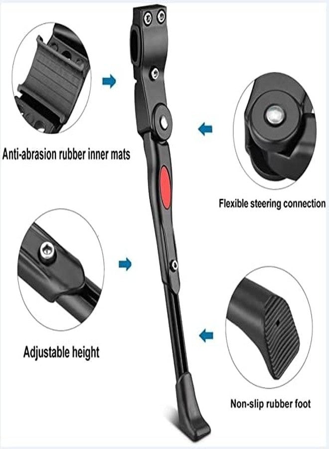 Ilsha® Bike Kickstands, Side Kickstand, Bike Stand,Adjustable Support Aluminum Alloy Kickstand, Mountain Bike Bicycle Cycle Prop Kick Stand Rubber Foot. (Long Height) - Image 3