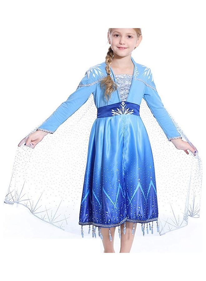New style princess dress long sleeve girl dress size: 140 - Image 2