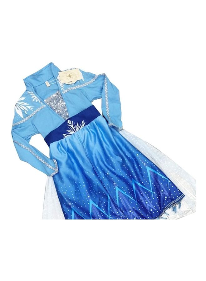 New style princess dress long sleeve girl dress size: 140 - Image 5