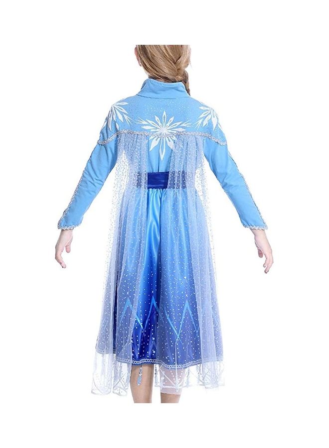 New style princess dress long sleeve girl dress size: 140 - Image 4