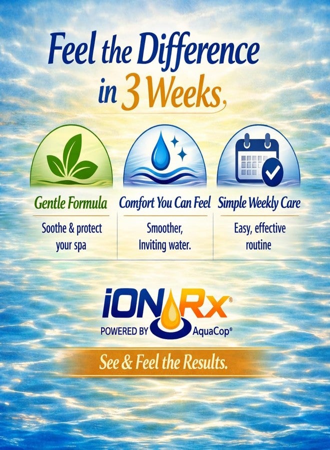iONRx Spa Water Treatment — Patented Mineral Technology for Clear, Comfortable, Easy Hot Tub Maintenance - Image 3