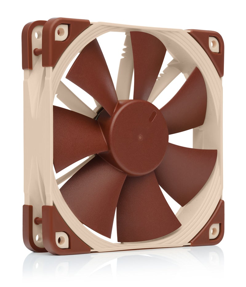 Noctua NF-F12 5V PWM, Premium Quiet Fan with USB Power Adaptor Cable, 4-Pin, 5V Version (120mm, Brown) - Image 1