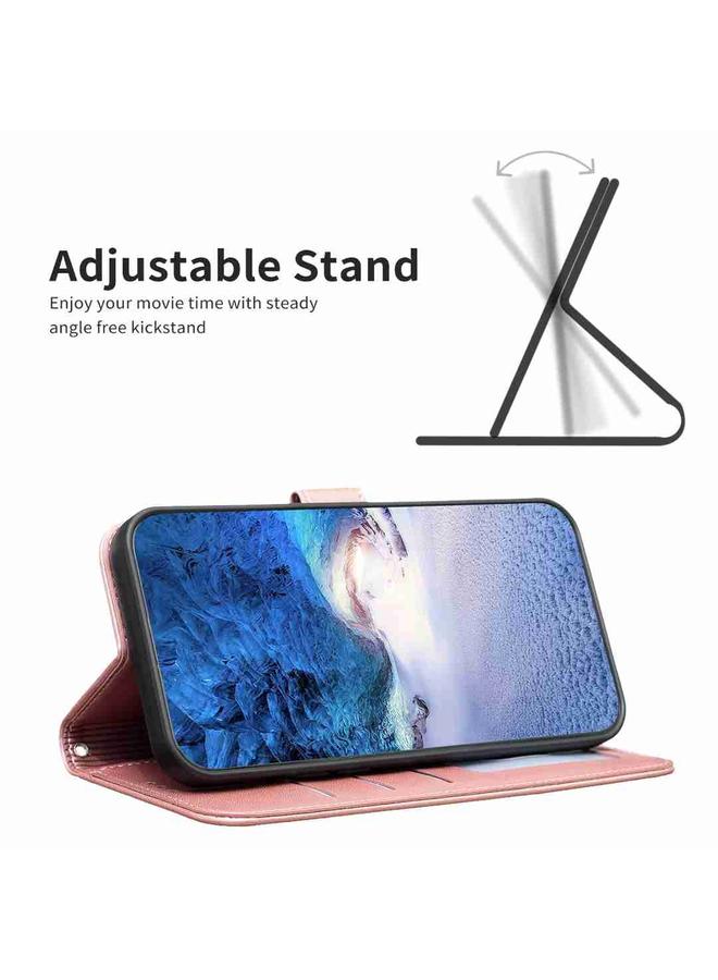 اس-توب جراب لهاتف OPPO A74 4G / F19 4G جراب هاتف جلدي منقوش بأربع أوراق - Image 4