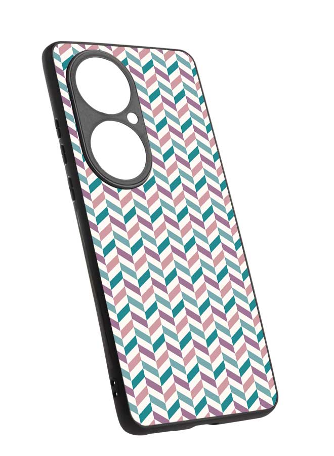 Okteq TPU Protection and Hybrid Rigid Clear Back Cover Case Small Mix Patterns for Huawei P50 Pro  - Image 2