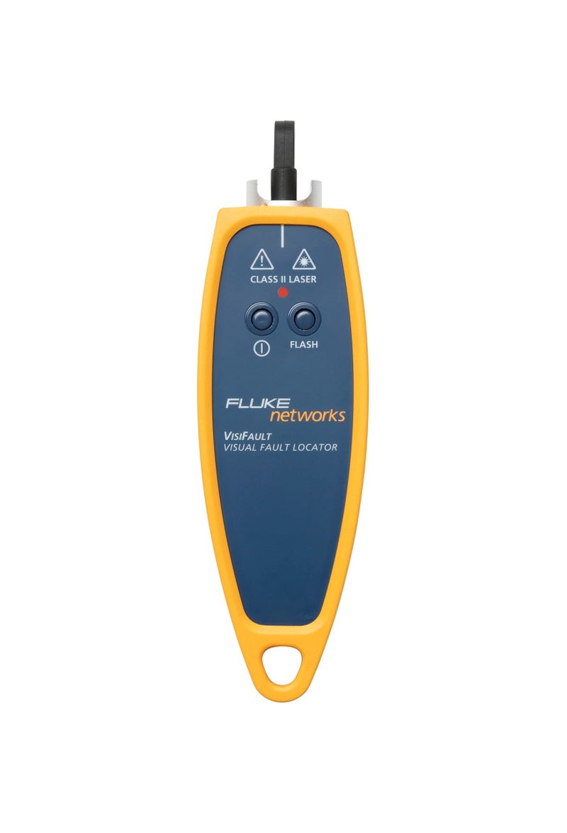Fluke Networks فلوك نتوركس فيزيفولت كاشف الأعطال البصرية لاستمرارية كابل الألياف مع محول عالمي 25 مم أحمر - Image 2