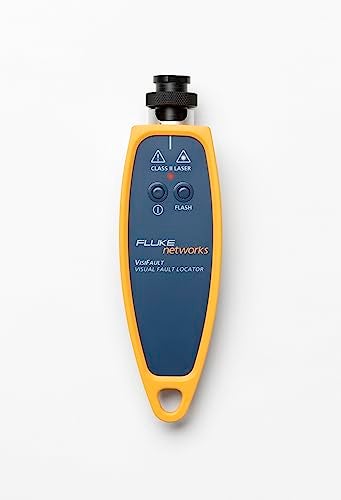 Fluke Networks فلوك نتوركس فيزيفولت كاشف الأعطال البصرية لاستمرارية كابل الألياف مع محول عالمي 25 مم أحمر - Image 3