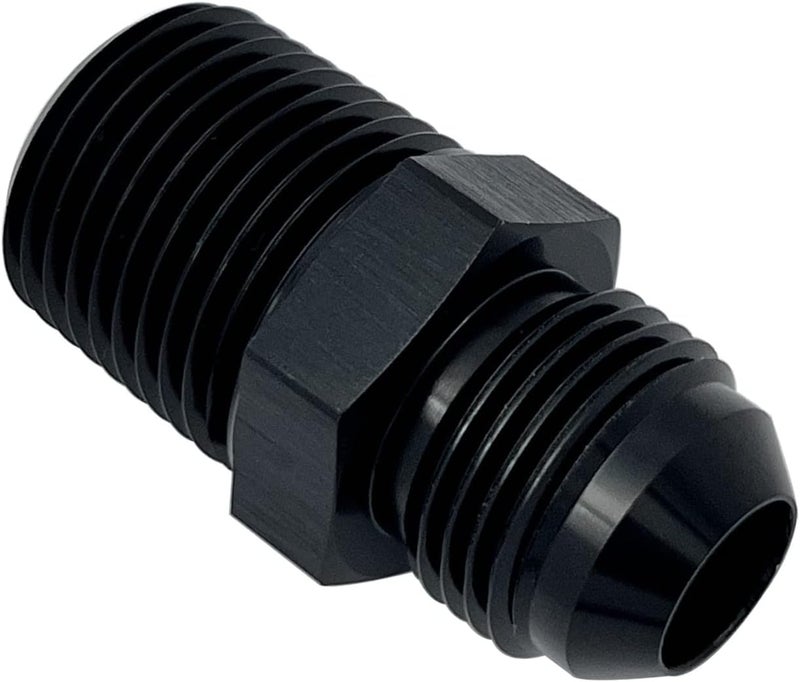 KRD PERFORMANCE KRD Straight Aluminum -8AN to 3/8" NPT Male Union Adapter - Image 1