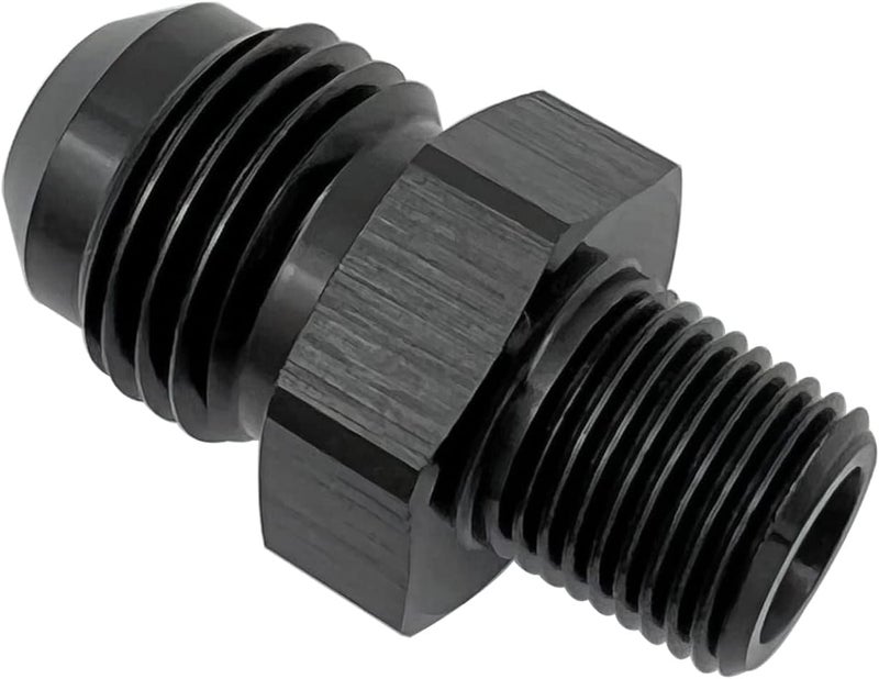 KRD PERFORMANCE KRD Straight Aluminum -8AN to 3/8" NPT Male Union Adapter - Image 3