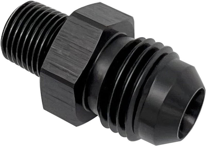 KRD PERFORMANCE KRD Straight Aluminum -8AN to 3/8" NPT Male Union Adapter - Image 2