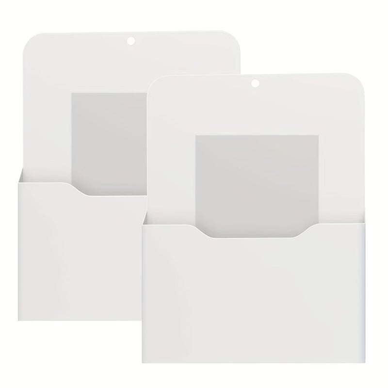 2pcs Magnetic File Holders for Refrigerator Wall Mounted Organizer with Multiple Compartments for Office and Home Storage Perfect for Letters Papers and Small Items - Image 4