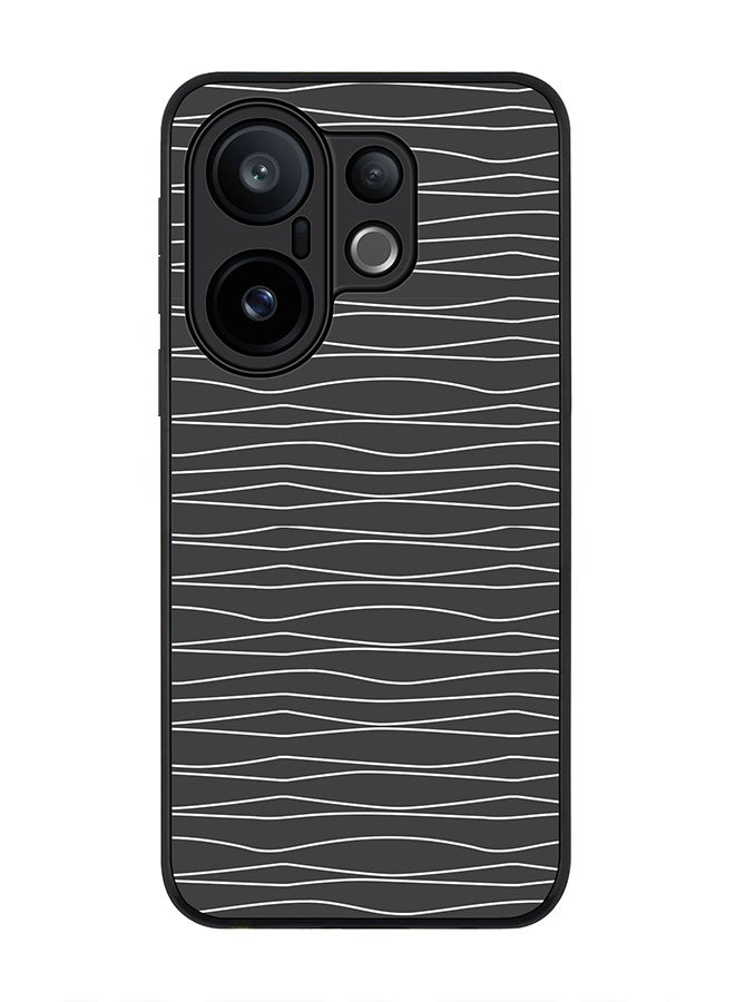 For vivo X200 FE / S30 Pro mini Case,Slim fit Camera Protection, Shockproof Thin Phone cover  - Squiggly Lines