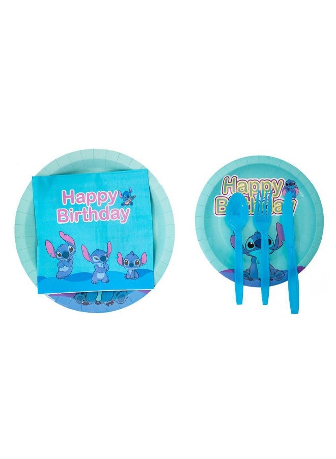 STITCH Lilo & Stitch Theme Children's Birthday Party Decorations - 9-Piece Set - Image 2