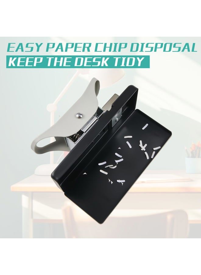 Engrowtic 2 in 1 ID Badge Slot Hole Punch 3 x 13 mm and R5 Card Corner Trimmer Dual Use Hand Hold Slot Flat Hole Puncher DIY Corner Rounder Punch Tool for PVC ID Card Name Badge Photo Paper Crafts - Image 4