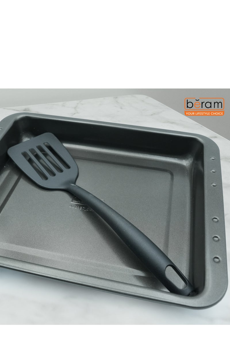 Beram 3-Piece Square Non-Stick Roasting Tray Set with Coating, Oven Bakeware Tray with Lid and Spatula, Steel Baking Dish for Roasting, Lasagna, Vegetables, Chicken –36 × 29 × 5.5 cm - Image 5