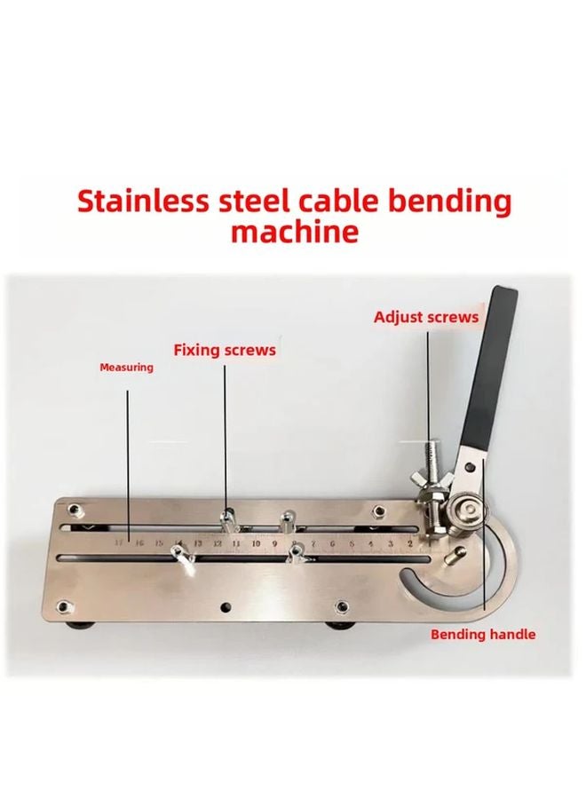 White Manual Metal Bending Machine For Copper Tubes Pipes Wires Up To 25mm - Image 3