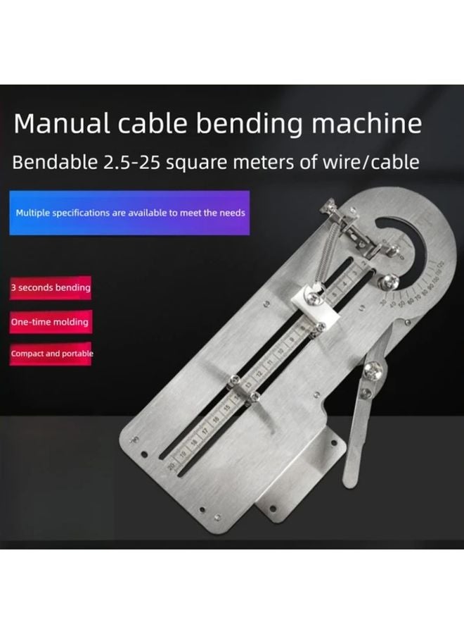White Manual Metal Bending Machine For Copper Tubes Pipes Wires Up To 25mm - Image 2
