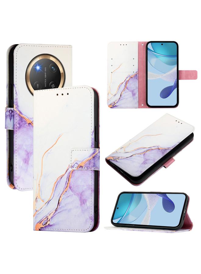 Zaboon Case For Honor X9c 5G PT003 Marble Pattern Flip Leather Phone Case - Image 1