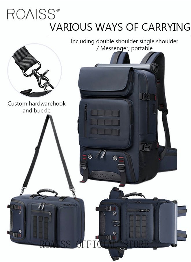 roaiss - Men Backpacks Men Backpack Multifunctional Shoe Bag Large Capacity Outdoor Mountaineering Waterproof Laptop Backpack Travel Business Backpack - Image 1
