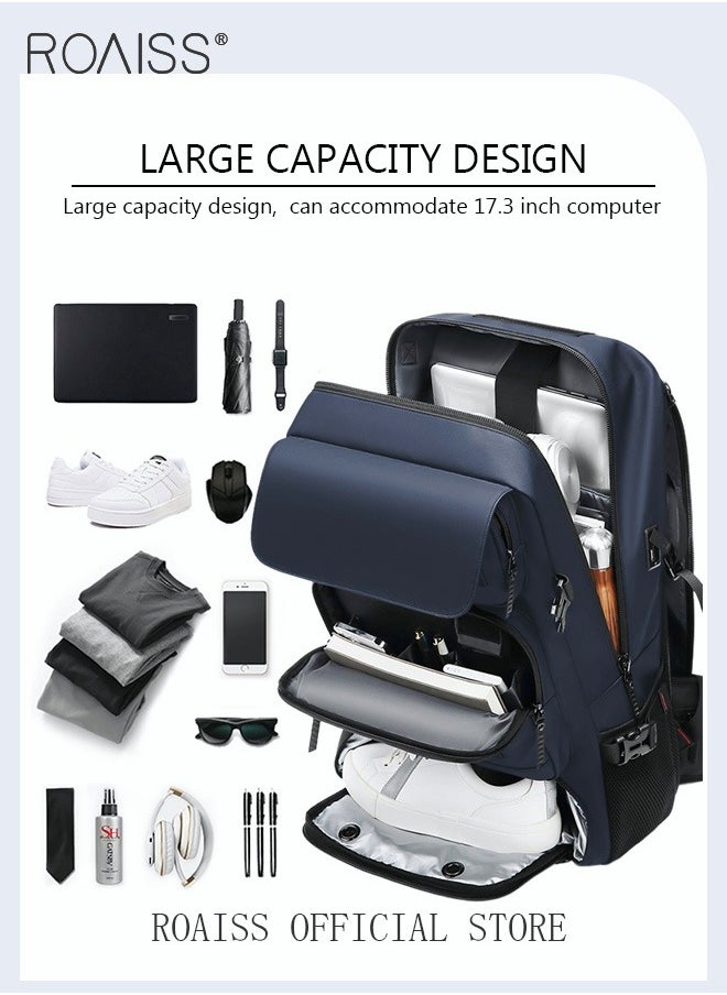 roaiss - Men Backpacks Men Backpack Multifunctional Shoe Bag Large Capacity Outdoor Mountaineering Waterproof Laptop Backpack Travel Business Backpack - Image 1