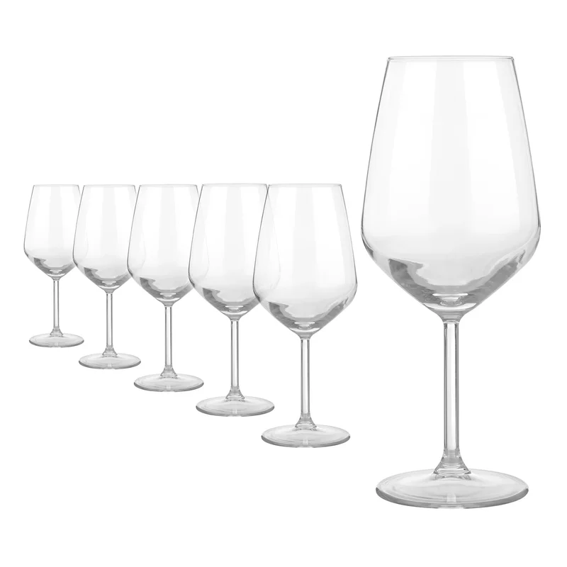 Simply Kitchen  Set Of 6 Wine Glasses Allegra 490 Ml  | Best Price UAE