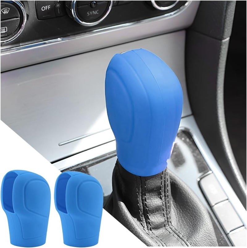 AICEL Silicone Car Gear Shift Knob Covers - 2 Pcs - Image 1