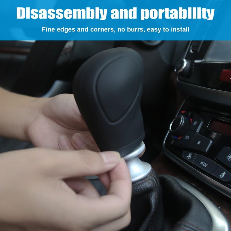 AICEL Silicone Car Gear Shift Knob Covers - 2 Pcs - Image 3