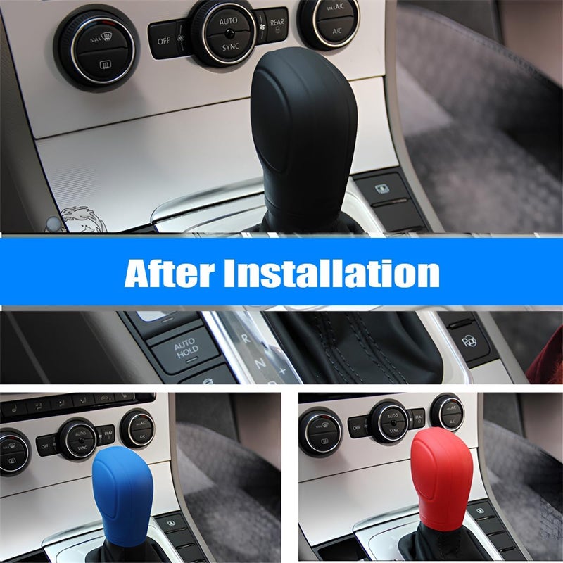 AICEL Silicone Car Gear Shift Knob Covers - 2 Pcs - Image 5