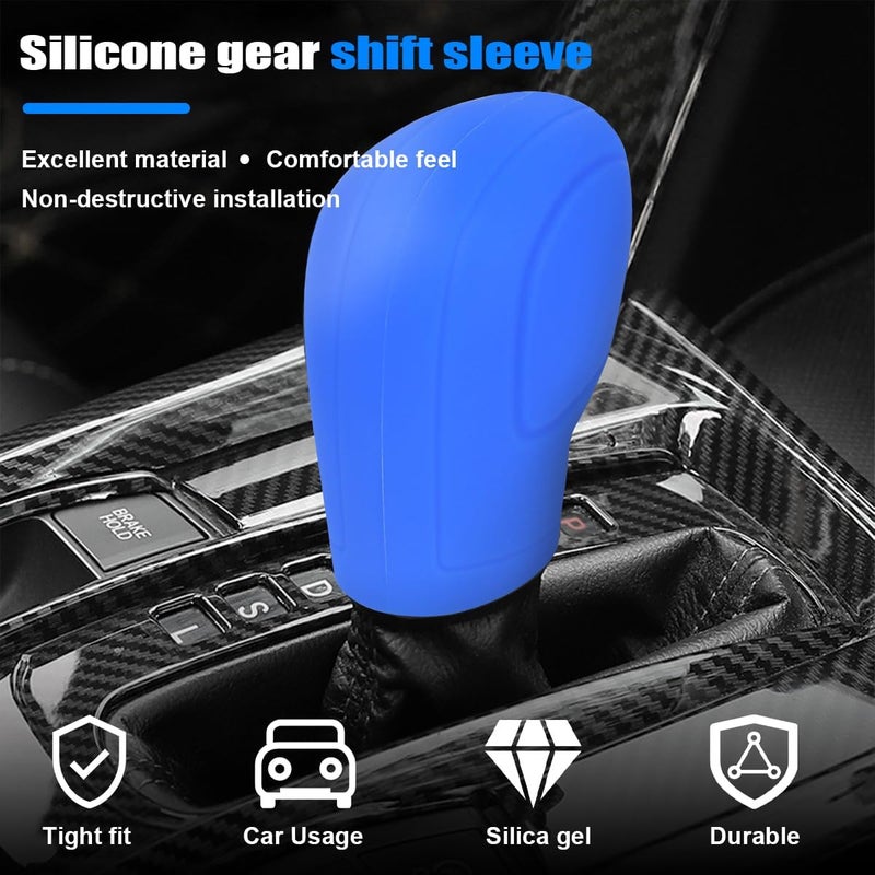 AICEL Silicone Car Gear Shift Knob Covers - 2 Pcs - Image 4