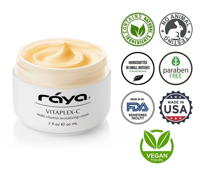 Raya Vitaplex-C Cream (305) | Moisturizing, Multi-Vitamin, Anti-Aging, and Revitalizing Face Cream for Dry, Mature | Tones and Firms | Helps Reduce Fine Lines and Wrinkles - Image 5