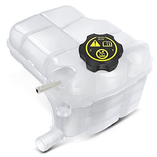 YHTAUTO Engine Coolant Recovery Overflow Reservoir Expansion Tank W/Pressurized Cap For 10-16 Chevrolet Cruze, 12-14 Orlando & 16-18 Buick Cascada, 12-17 Verano, Replace for# 13505353, 13393368 - Image 1
