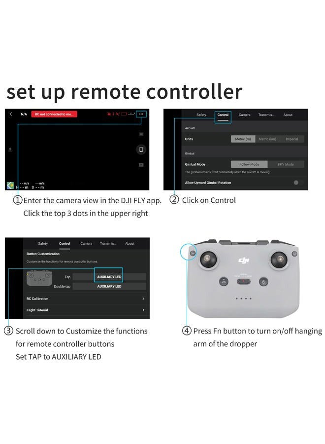 Hanatora Payload Release Dropping Device for DJI Mavic 3 Pro/Classic/Cine Drone,Delivery Airdrop Dropper,Fishing Bait Kit Accessories - Image 5